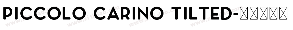 Piccolo Carino Tilted字体转换